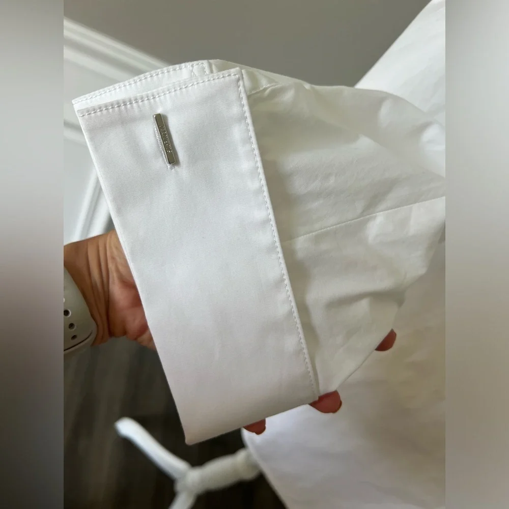 JACQUEMUS La Robe Galliga Cutout Poplin Mini Dress in White sz FR 36 US 4 920$ - Picture 13 of 17